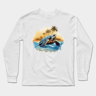 Green Sea Turtle Long Sleeve T-Shirt